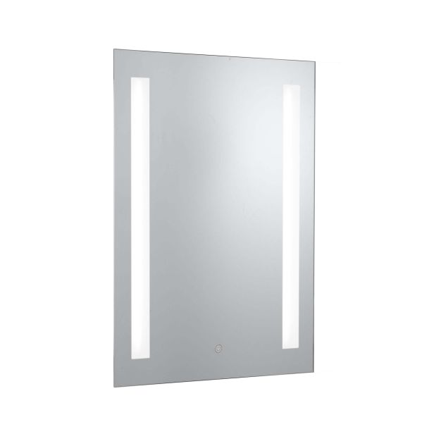 Searchlight Miroirs de salle de bain - miroir avec éclairage - 50 x 70 cm - 5W LED inclus - IP44 - argenté