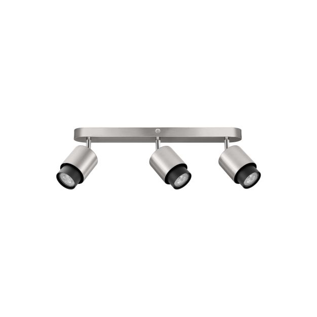 Nova Luce Ison - spot en saillie 3L - 58 x 17 x 14 cm - nickel satiné