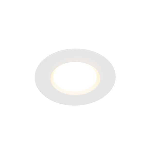 Nordlux Siege - spot encastré - Ø 85 mm, Ø 72 mm taille d'encastrement - 4,7W LED inclus - IP65 - blanc