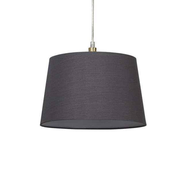 Abat-jour conique Clyde Searchlight - Ø 30 x 19 cm - charbon