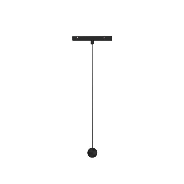 Nova Luce Planet - lampe suspendue système de rail magnétique - Ø 5 x 109,7 cm - 5W LED inclus - noir sable
