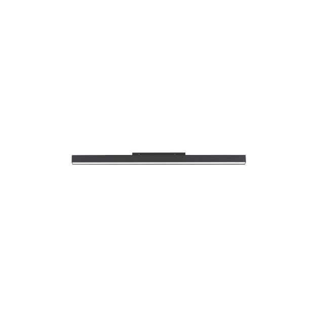 Nova Luce Buxton L - luminaire pour système de rail magnétique - 79,9 x 3,5 x 5 cm - 45W TRIAC LED dimmable inclus - noir sable