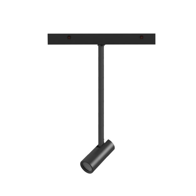 Nova Luce Buxton L - spot pour système de rail magnétique - 24,5 x 3,2 x 42,1 cm - 10W TRIAC LED dimmable inclus - noir sable