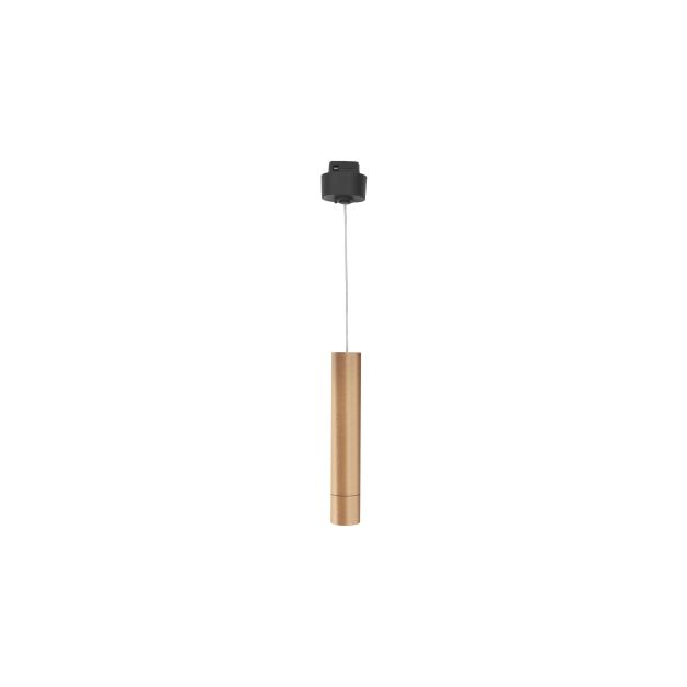 Nova Luce Buxton L - lampe suspendue pour système de rail magnétique - 3,2 x 3,2 x 150 cm - 10W TRIAC LED dimmable inclus - or