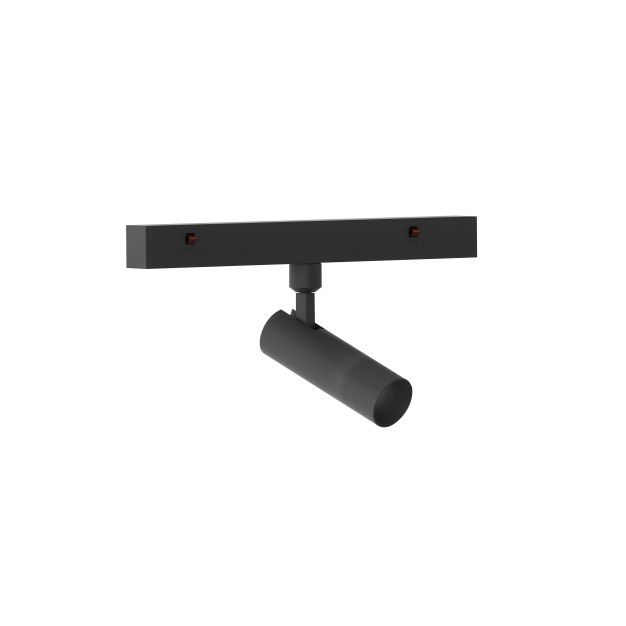 Nova Luce Buxton L - spot pour système de rail magnétique - 24,5 x 3 x 15,1 cm - 10W TRIAC dimmable LED inclus - noir sable