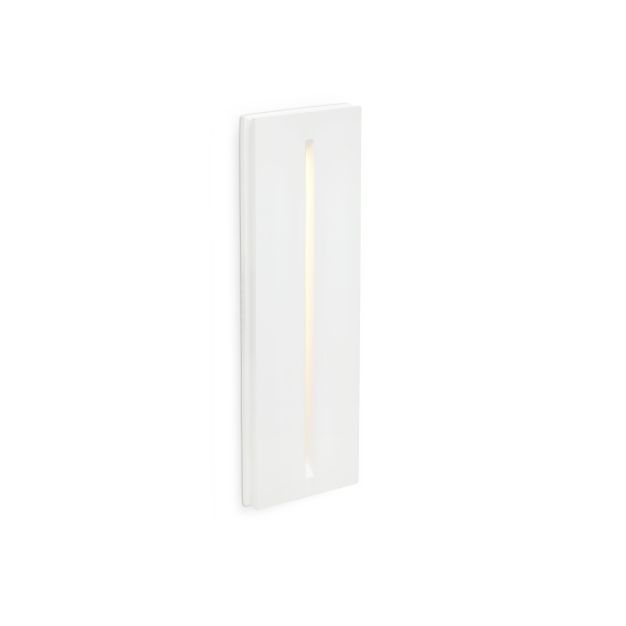 Faro Plas - spot encastré - 220 x 75 mm, 231 x 50 mm format encastré - 1W LED inclus - blanc mat