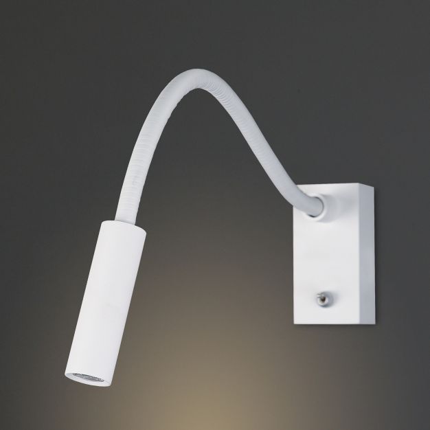 Maxlight Rider - applique murale - 7 x 46 x 10 cm - 3W LED inclus - blanc