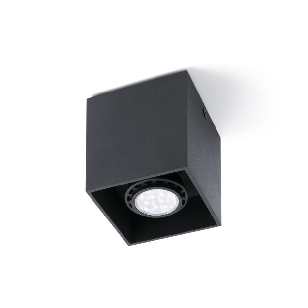 Faro Tecto - plafonnier - 8,2 x 8,2 x 9,5 cm - noir mat