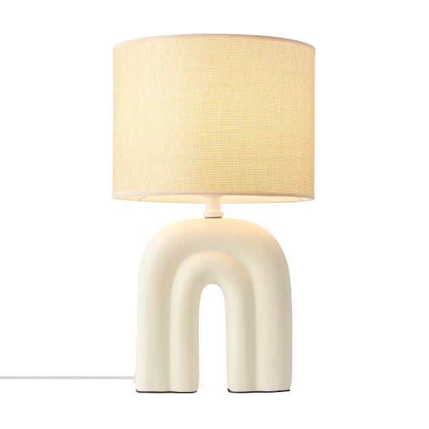 Nordlux Haze - lampe à poser - Ø 24 x 42 cm - beige