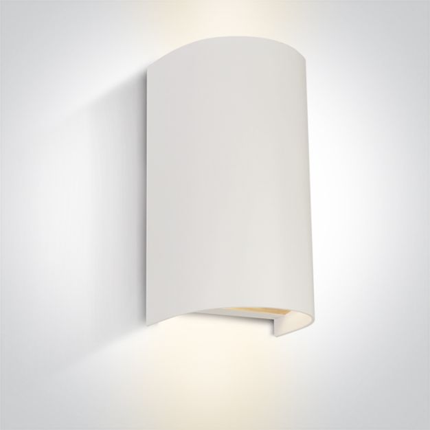 ONE Light GU10 Outdoor Cylinder Lights - applique murale extérieure - 11 x 8,3 x 19,5 cm - IP65 - blanc