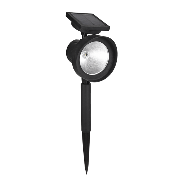 Elmark - spot solaire sur piquet - 0,5W LED inclus - 42,5 x 13 x 11 cm - IP44 - noir