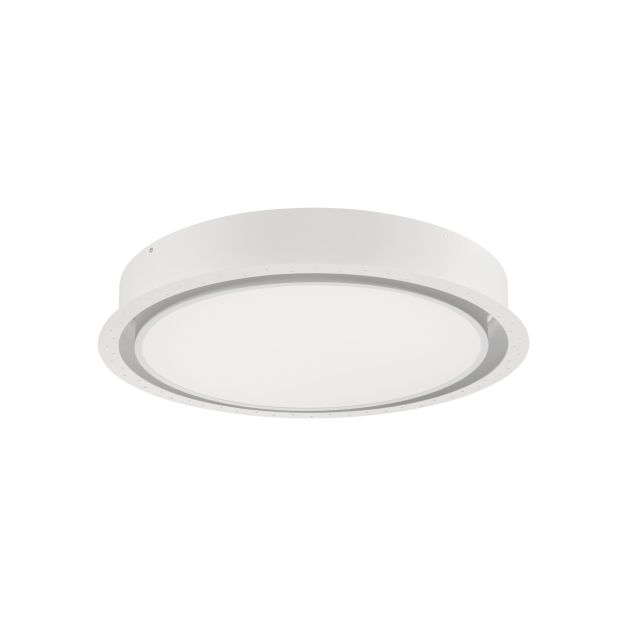 Nova Luce Perfect Profile Trimless - spot à encastrer avec télécommande (incl.) - Ø 600 mm, 670 mm encastré - 40W LED dimmable inclus - 2700K-6000K - blanc