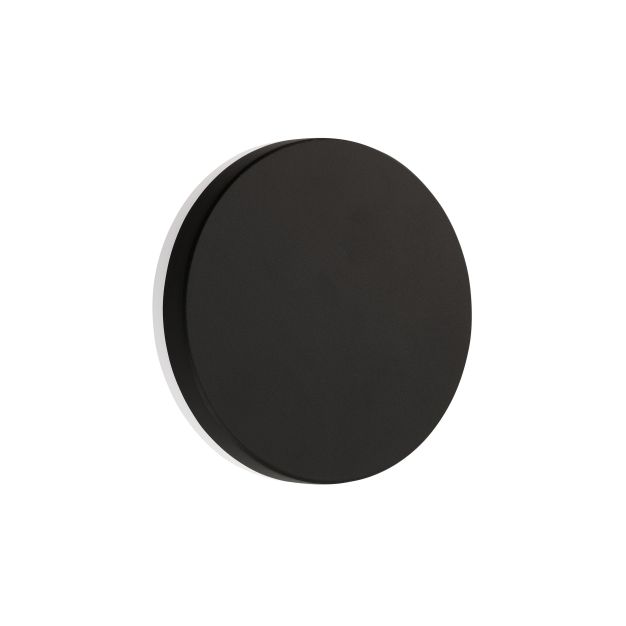 Nova Luce Suite - applique d'extérieur - Ø 15 x 5 cm - 10W LED inclus - IP54 - noir