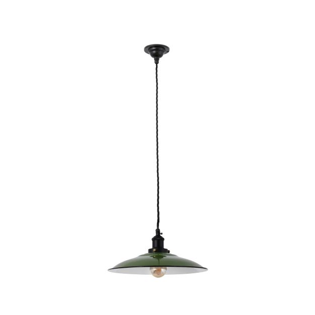 Faro Lang - lampe suspendue - Ø 34,5 x 14,9 cm - vert brillant