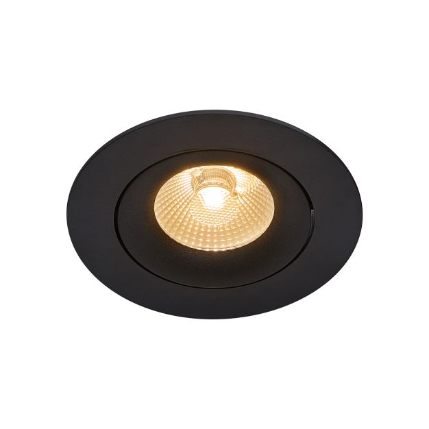 Nordlux Aliki - spot encastré - Ø 96 mm, Ø 83 mm encastré - 8W LED dimmable inclus - IP44 - noir