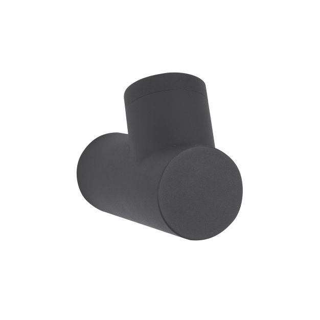 Nova Luce Ramo - applique d'extérieur - 8 x 20 x 14,6 cm - IP65 - gris foncé