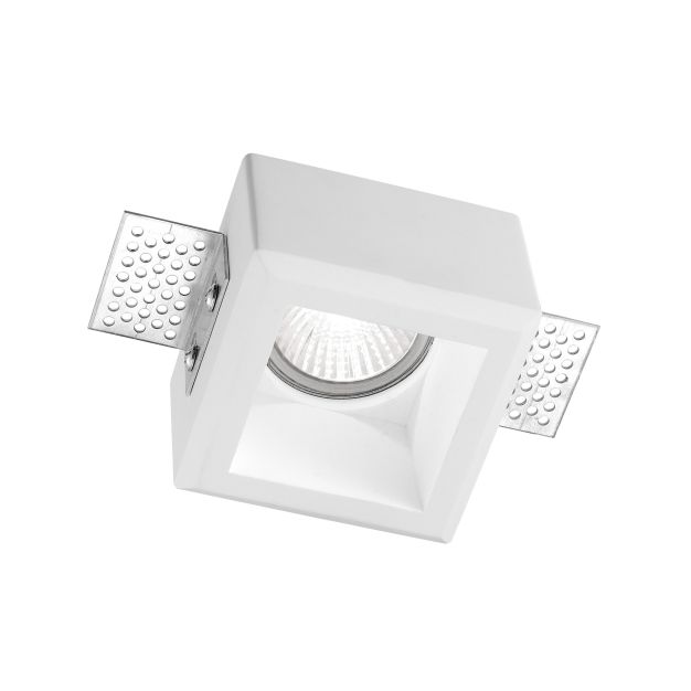 Nova Luce Tobia - spot encastré - 80 x 80 mm, 85 x 85 mm format encastré - plâtre blanc