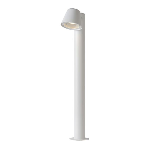 Lucide Dingo LED - lampe de jardin - 18 x 70 x 11 cm - 5W LED dimmable inclus - IP44 - blanc