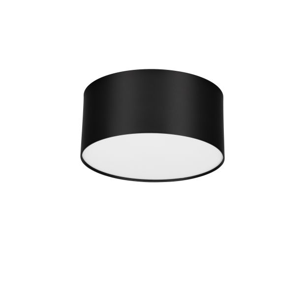 Nova Luce Marsa - plafonnier - Ø 14 x 6,5 cm - 16W LED inclus - noir sablé