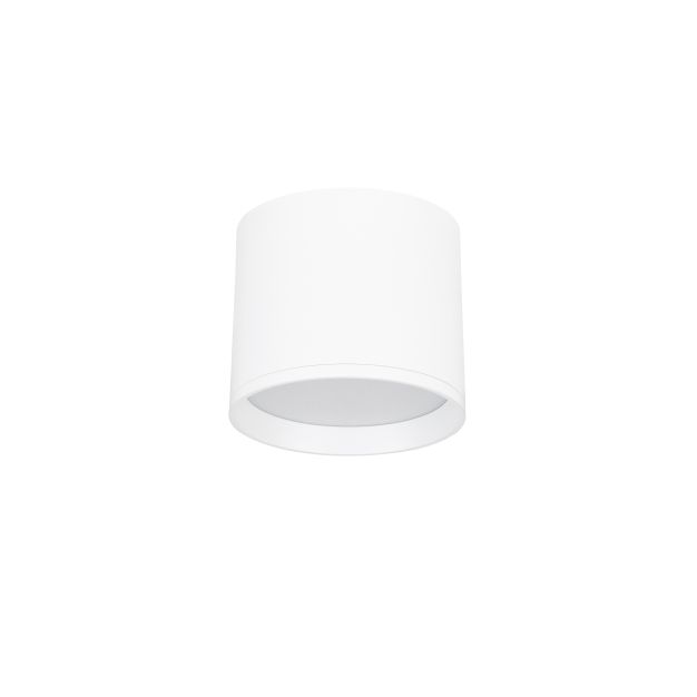 Nova Luce Ziaza - plafonnier - Ø 10 x 8,6 cm - 10W LED inclus - blanc sablé