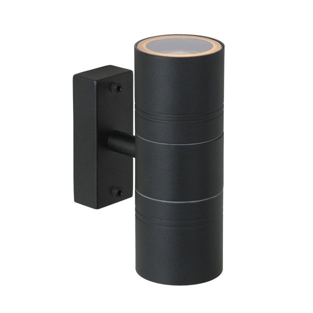 Lucide Arne 2 - Applique d'extérieur - 6,3 x 12 x 17 cm - 5W LED inclus - IP44 - noir