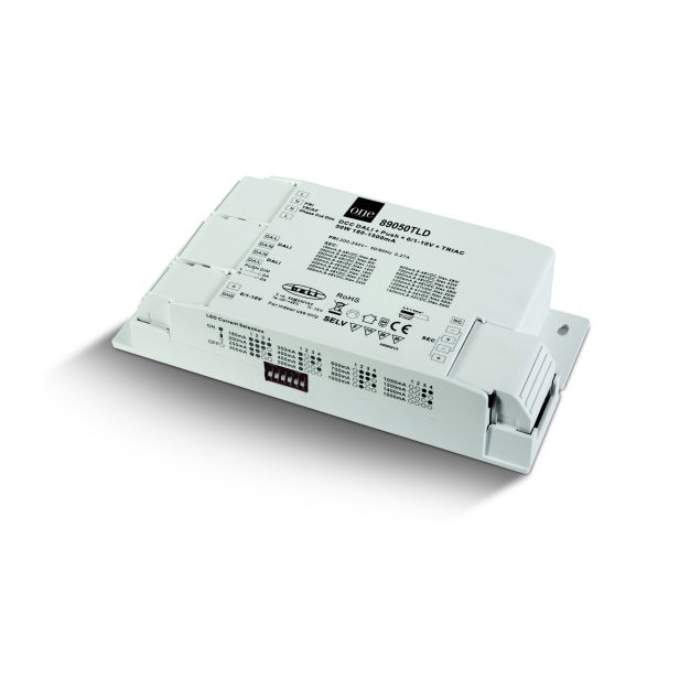 ONE Light Driver LED - de 180mA à 1500mA / 230V - 50W - DALI / TRIAC / push to dim