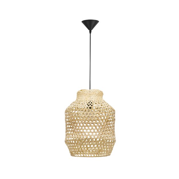 Nova Luce Mia - lampe suspendue - Ø 35 x 215 cm - brun clair