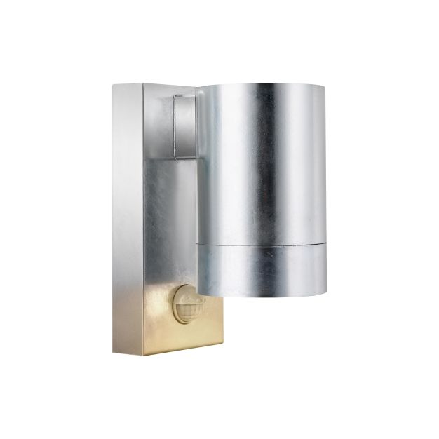 Nordlux Tin Maxi Sensor - applique murale extérieure - Ø 7,6 x 16,3 cm - IP54 - galvanisé