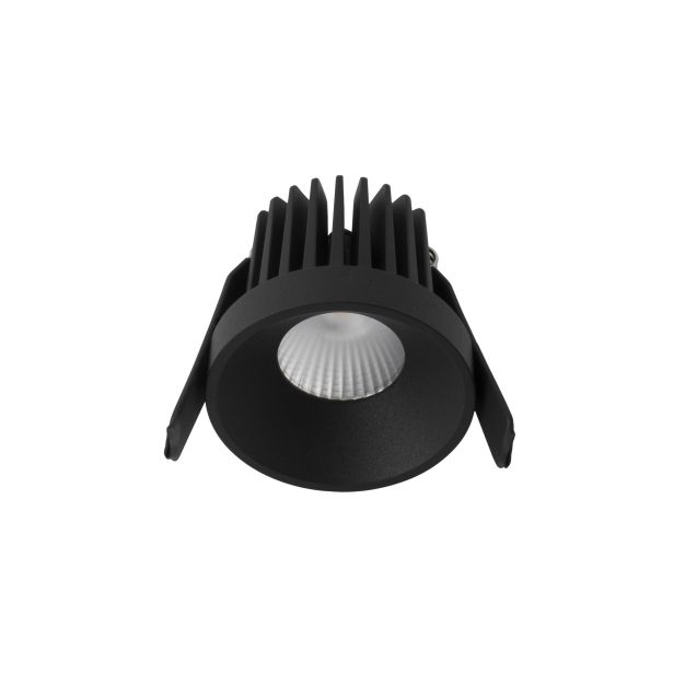 Nova Luce Petit - spot à encastrer - Ø 62 mm, Ø 55 mm à encastrer - 9W LED inclus - IP42 - noir sable