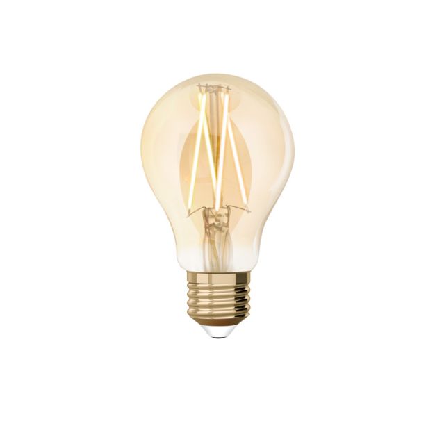 Lutec Smart LED bulb - Lutec Connect - Ø 6 x 10,8 cm - E27 - 7,5W - fonction dimming via app - 2200 à 5500K - ambre