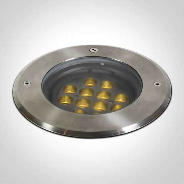 ONE Light Inground Tiltable Range - spot rond pour l'extérieur - Ø 210 mm, Ø 200 mm à encastrer - 12 x 1,5W LED inclus - IP67 - noir
