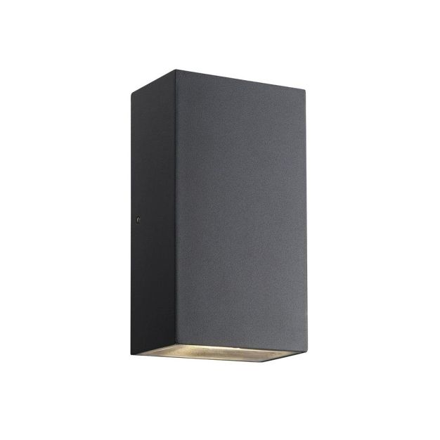 Nordlux Rold Corner - applique murale extérieure - 9 x 16 x 5,5 cm - 2 x 5W LED inclus - IP54 - noir