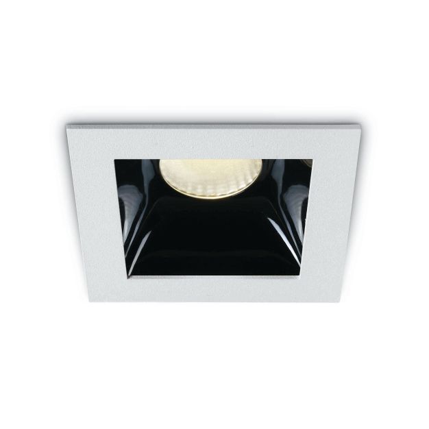 ONE Light Shop Square Boxes - spot encastré - 62 x 62 mm, 57 x 57 mm taille d'encastrement - 6,5W LED dimmable inclus - blanc