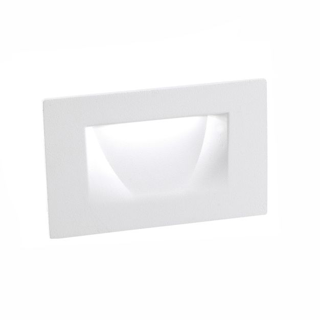 Nova Luce Krypton - applique encastrée - 11 x 6 x 7 cm - 3W LED inclus - IP54 - blanc