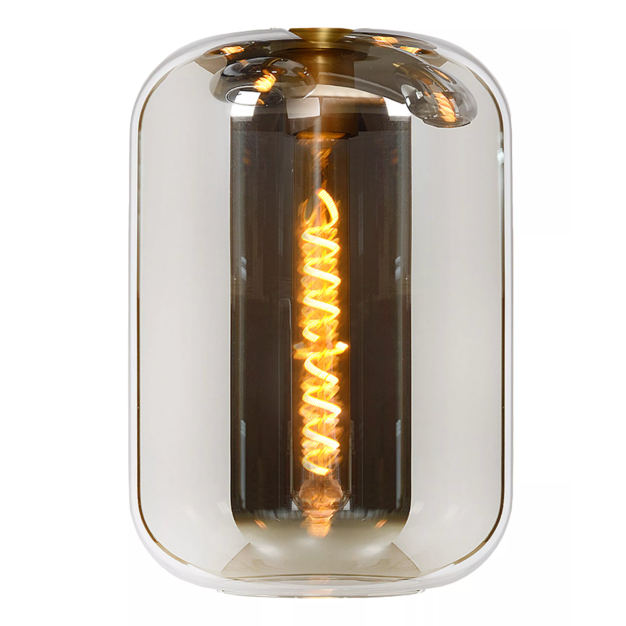Lucide Joanet - verre - Ø 22 x 33 cm - fumé