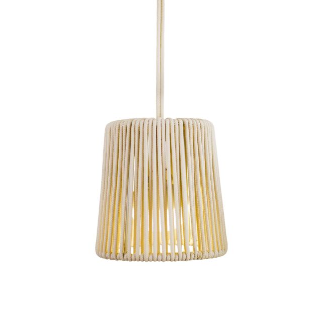 New Garden Conta Mini - lampe suspendue avec source lumineuse rechargeable et télécommande - Ø14,5 x 314,6 cm - 3W LED inclus - IP54 - blanc