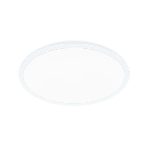 Nordlux Oja - plafonnier - Ø 60 x 3,2 cm - fonction Moodmaker à 3 niveaux (2700K) - 38W LED inclus - blanc