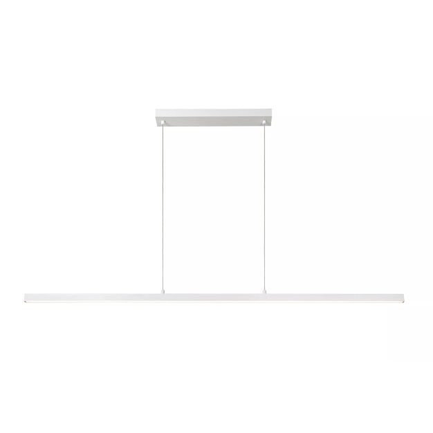 Lucide Sigma - lampe suspendue - 147,7 x 8,2 x 150 cm - 36W LED dimmable inclus - blanc