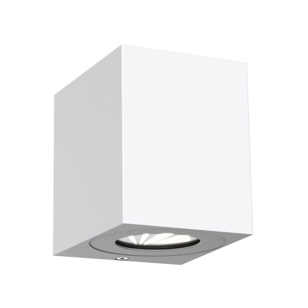 Nordlux Canto Kubi 2 - applique murale extérieure - 8,7 x 10,4 cm - 2 x 6W LED inclus - IP44 - blanc