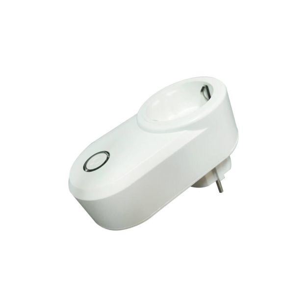 Nordlux Smart Plug - éclairage intelligent - 10 x 5,2 x 7,2 cm - blanc - 2 prises latérales (version néerlandaise)