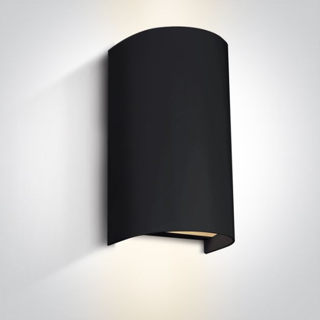 ONE Light GU10 Outdoor Cylinder Lights - applique murale d'extérieur - 11 x 8,3 x 19,5 cm - IP65 - noir