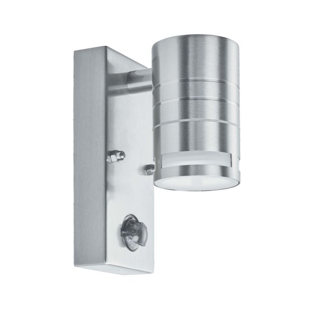 Searchlight Bodmin - Applique d'extérieur avec détecteur de mouvement - 7 x 15 cm - 3W LED inclus - IP44 - acier inoxydable