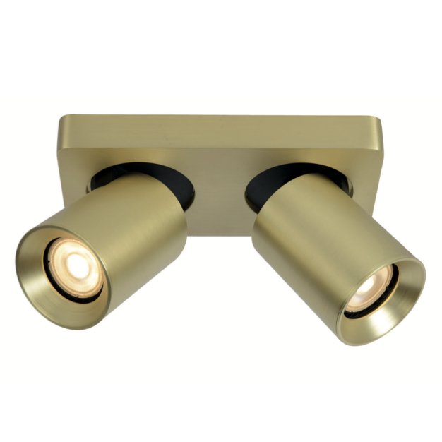 Artdelight Megano - spot en saillie 2L - 20 x 10 x 11,5 cm - or mat