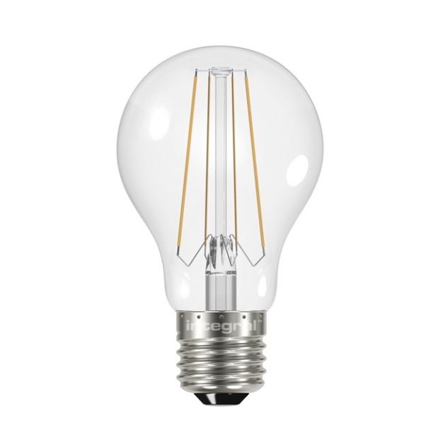 Ampoule LED intégrée - E27 - Ø 6 x 10,8 cm - 6W non-dimmersible - 2700K - transparent
