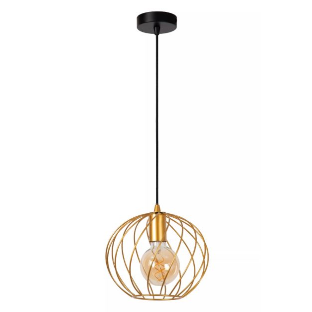 Lucide Danza - lampe suspendue - Ø 25 x 150 cm - or