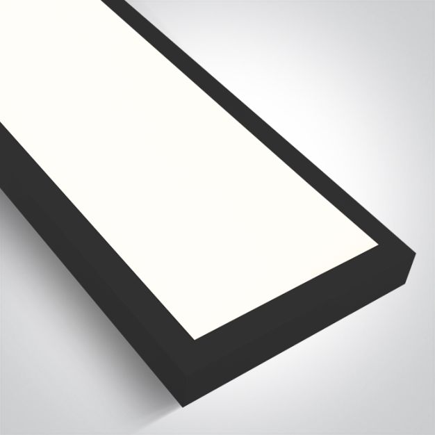ONE Light UGR19 Backlit - plafonnier - 150 x 15 x 4,2 cm - 40W LED inclus - noir