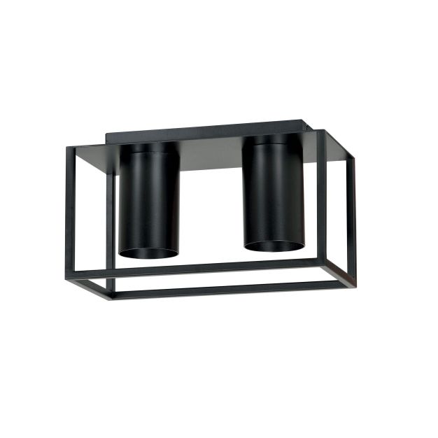 Emibig Tiper 2 - plafonnier - 26 x 15 cm - noir