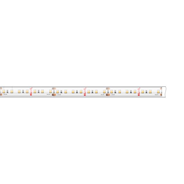 Klus Bande LED - largeur 1cm, longueur 500cm - 24Vdc - dimmable - 14,4W LED par mètre - 140 LED par mètre - IP65