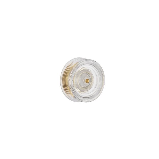 Nova Luce Keros - applique murale - Ø 16 x 9,6 cm - 6W LED inclus - platine or