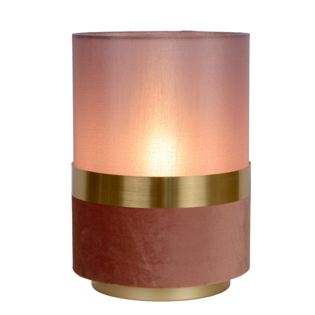 Lucide Extravaganza Tusse - lampe à poser - Ø 15 x 22 cm - rose